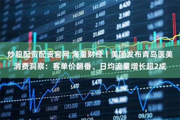炒股配资配资官网 海量财经丨美团发布青岛医美消费洞察：客单价翻番、日均流量增长超2成